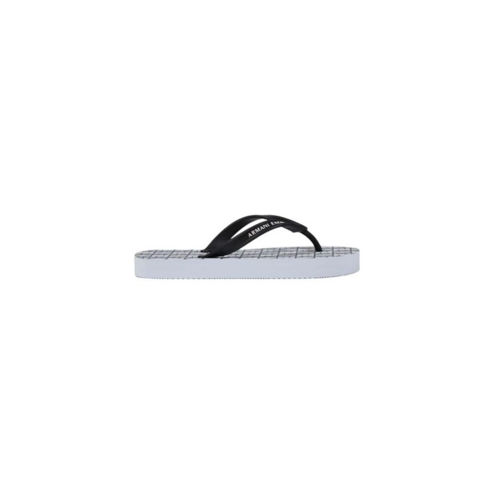 Armani Exchange White Rubber Flip-Flop Women's Sandals